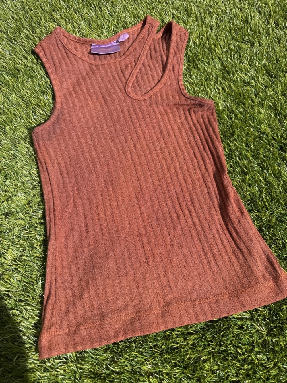 Maeve by Anthropologie Sleeveless Ribbed Tank color size Small